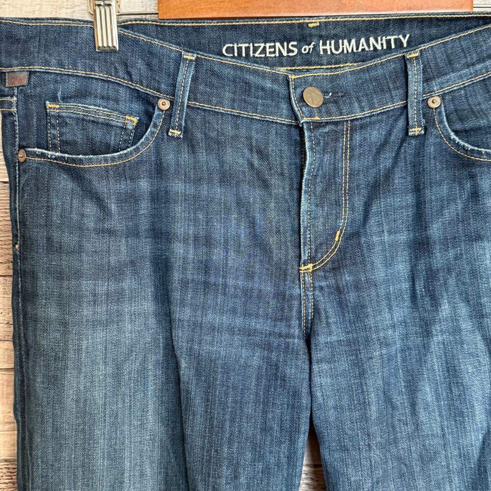 Citizens of Humanity Kelly Bootcut Jeans Womens 32x30 Low Rise Dark Wash Blue - Picture 5 of 11